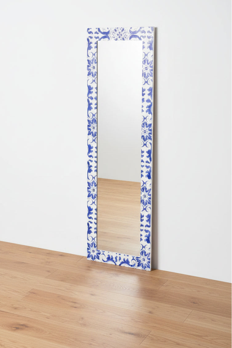 Santorini Vibes Standing Mirror decorative wall mirror - alternate product view | KULORI