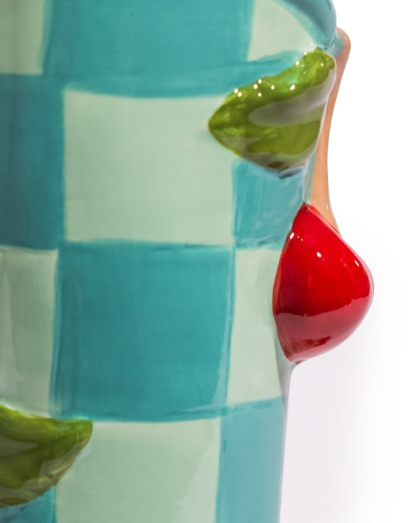 Cherry Check Boot Vase - alternate product angle | KULORI