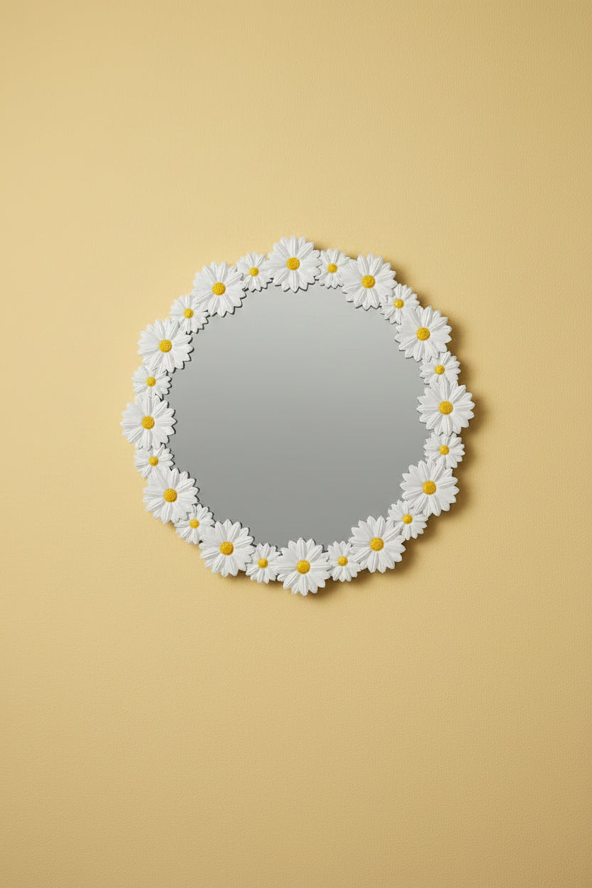 Daisy Days Bloom Mirror decorative wall mirror - alternate product view | KULORI