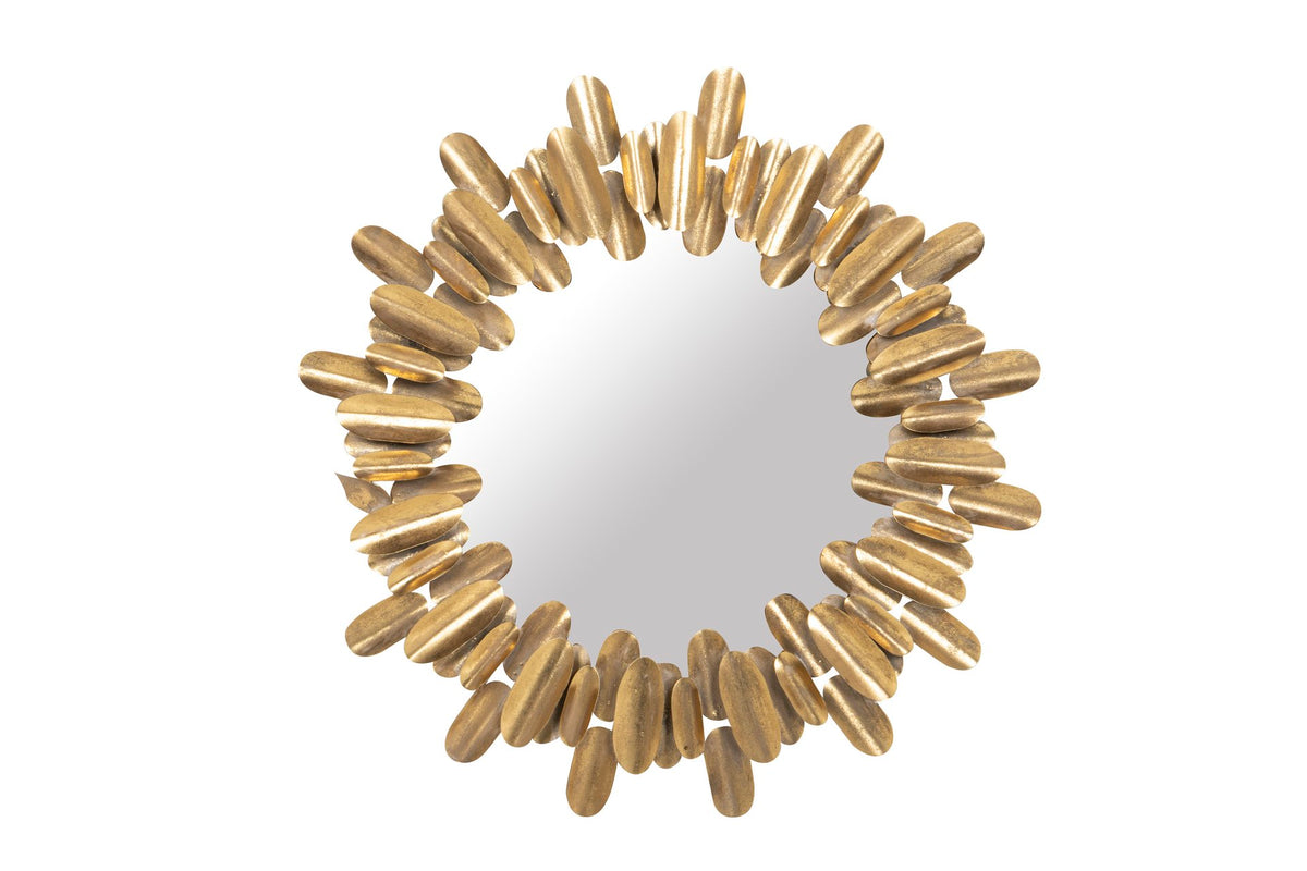 Verona Gold Metal Mirror decorative wall mirror - main product view | KULORI
