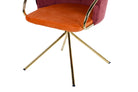 Nova Garnet & Orange Velvet Chair - product gallery view | KULORI