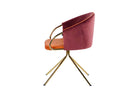 Nova Garnet & Orange Velvet Chair - additional product view 6 | KULORI