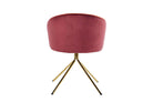Nova Garnet & Orange Velvet Chair - additional product view 7 | KULORI