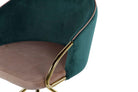 Sora Green & Beige Velvet Chair - product gallery view | KULORI