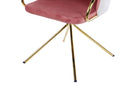 Luna Beige & Rose Velvet Chair - product gallery view | KULORI