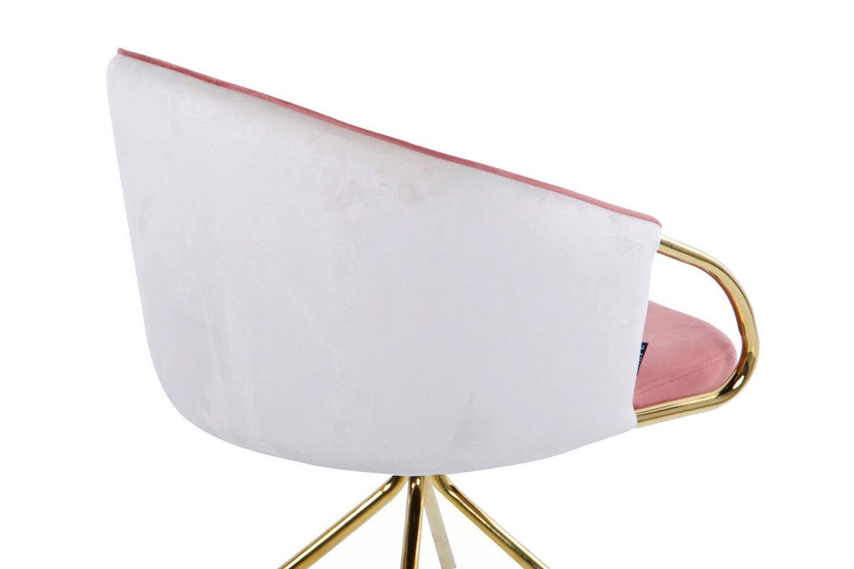 Luna Beige & Rose Velvet Chair - additional product view 8 | KULORI