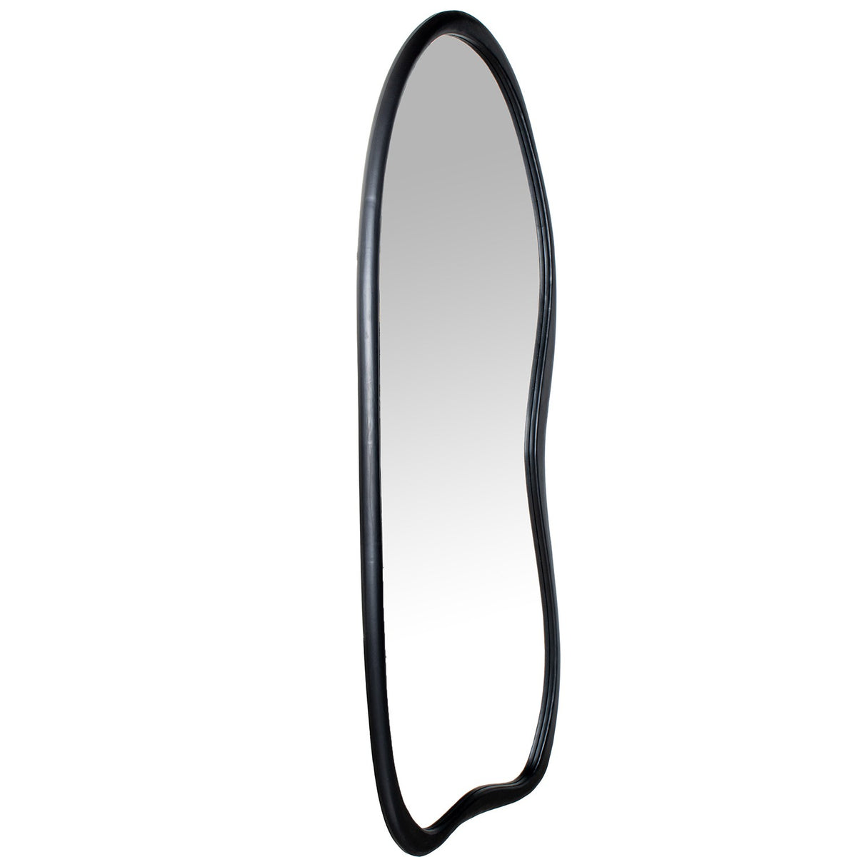 Wiggle Wiggle Black Mirror decorative wall mirror - product gallery view | KULORI