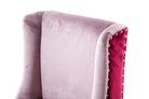 Blush Diva Velvet Kitchen Stool designer chair - additional product view 6 | KULORI