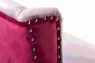 Blush Diva Velvet Kitchen Stool designer chair - additional product view | KULORI