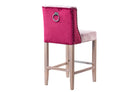 Blush Diva Velvet Kitchen Stool designer chair - additional product view 8 | KULORI
