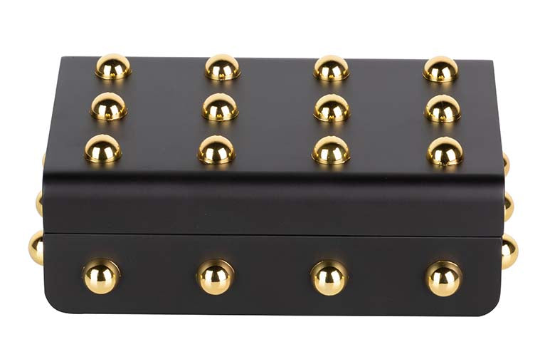 Noir Luxe Stud Lacquer Decor Boxes decorative decanter - additional product view 6 | KULORI