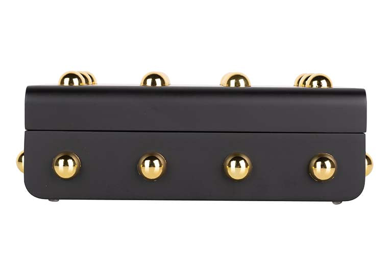 Noir Luxe Stud Lacquer Decor Boxes decorative decanter - additional product view 7 | KULORI
