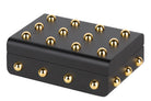 Noir Luxe Stud Lacquer Decor Boxes decorative decanter - main product view | KULORI