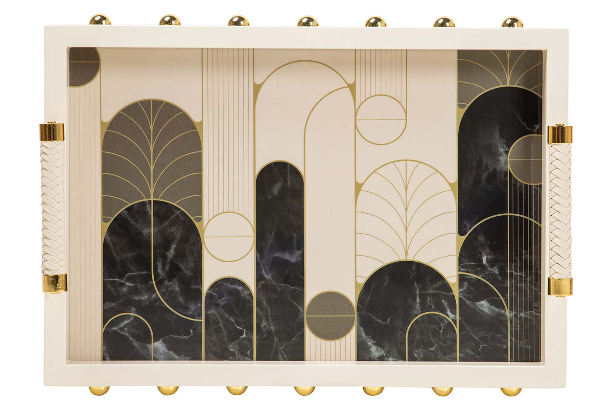 Marble Muse Lacquer Decor Tray decorative decanter - additional product view 6 | KULORI