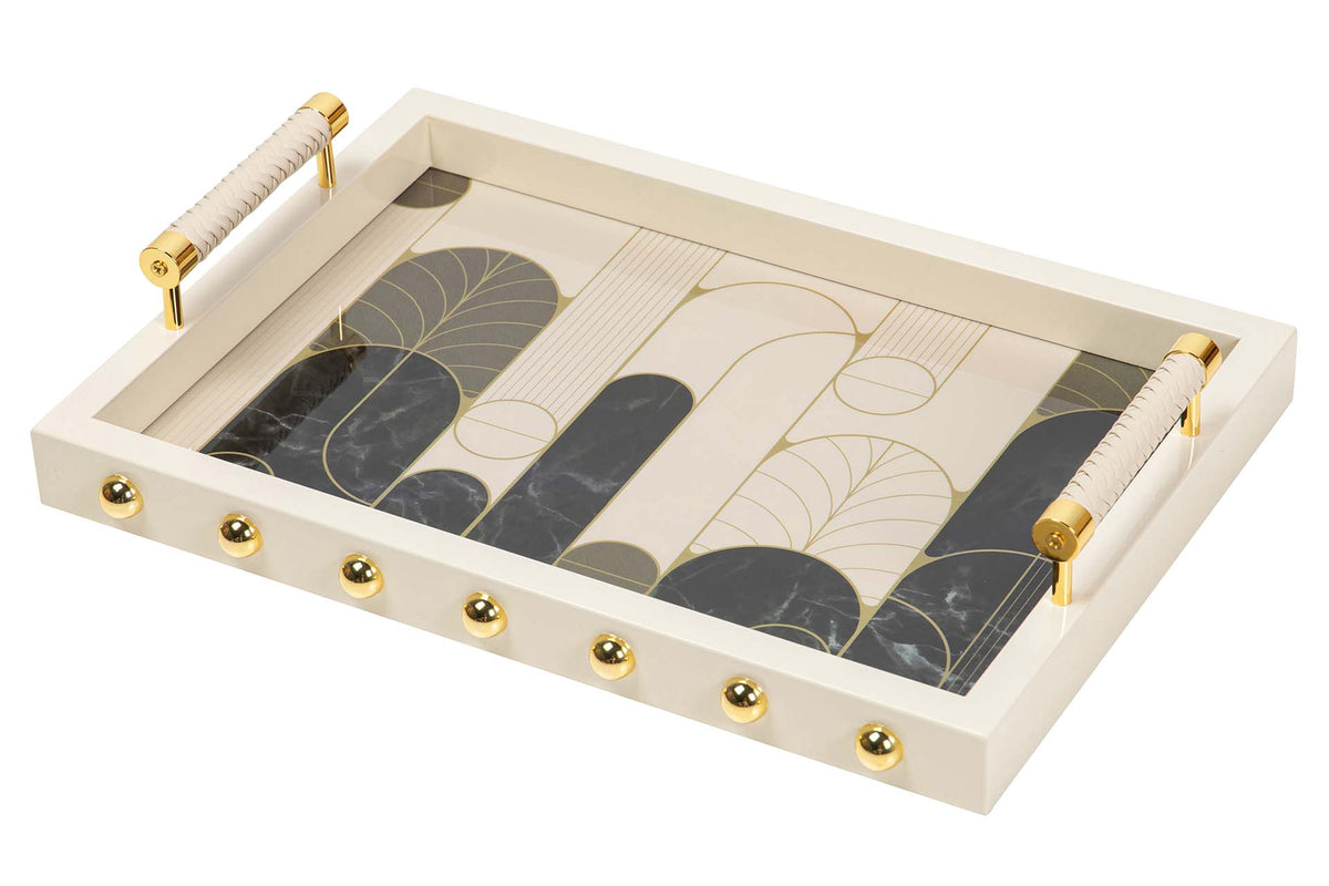 Marble Muse Lacquer Decor Tray decorative decanter - main product view | KULORI