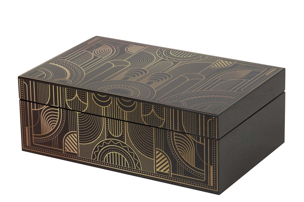 Golden Opulence Lacquer Decor Boxes decorative decanter - main product view | KULORI