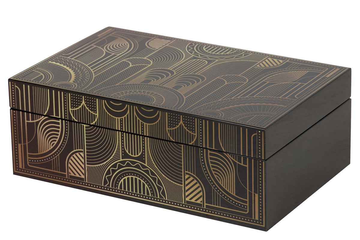 Golden Opulence Lacquer Decor Boxes decorative decanter - additional product view 6 | KULORI