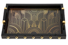 Golden Opulence Lacquer Decor Tray decorative decanter - alternate product angle | KULORI