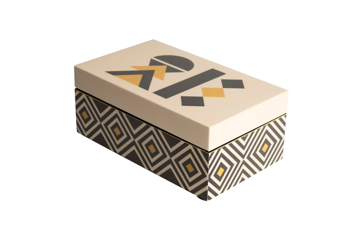 Geometric Balance Lacquer Decor Boxes decorative decanter - alternate product view | KULORI