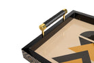 Geometric Balance Lacquer Decor Tray decorative decanter - alternate product view | KULORI