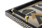 Geometric Balance Lacquer Decor Tray decorative decanter - product gallery view | KULORI