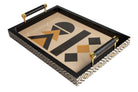 Geometric Balance Lacquer Decor Tray decorative decanter - main product view | KULORI