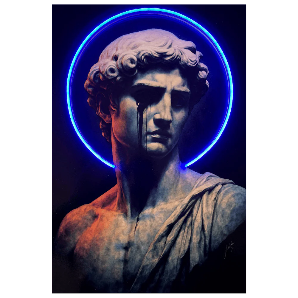 Tears of Apollo LED wall art in Originals LED Wall Art finish - main product view | KULORI