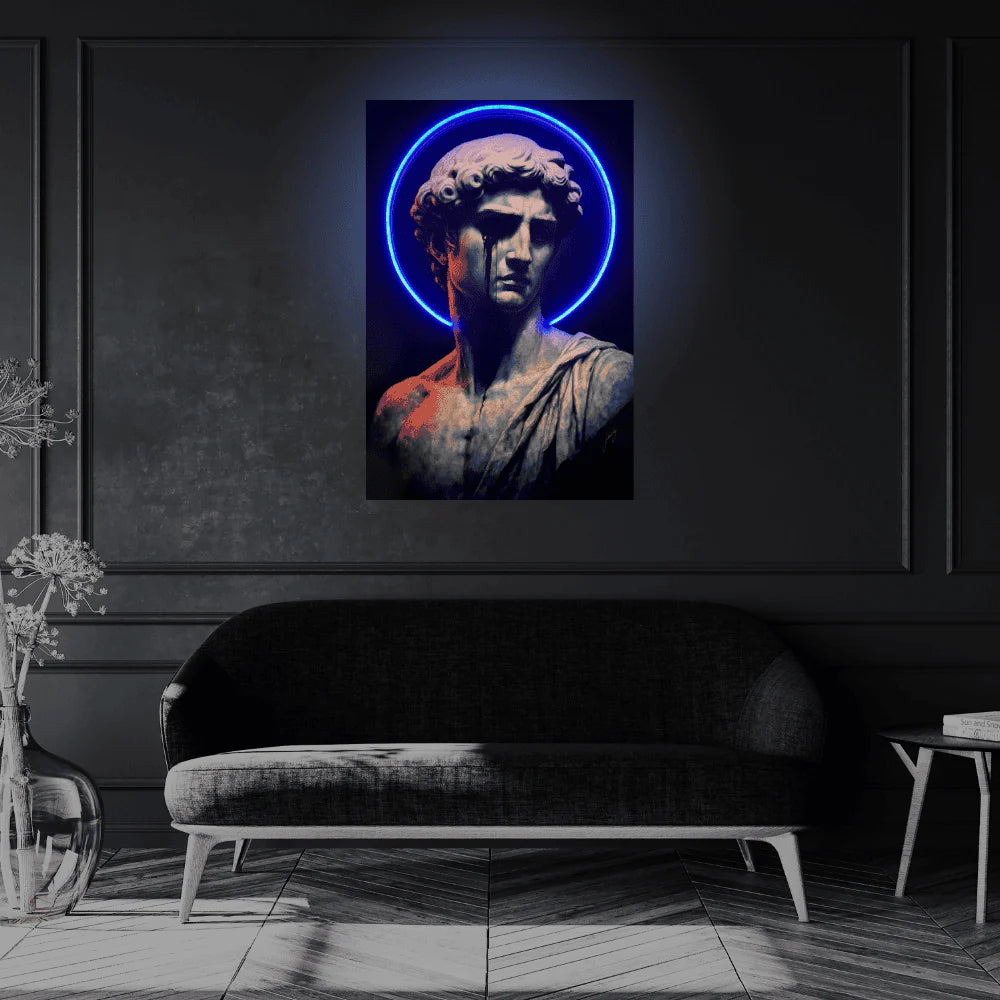 Tears of Apollo LED wall art in Originals LED Wall Art finish - alternate product view | KULORI