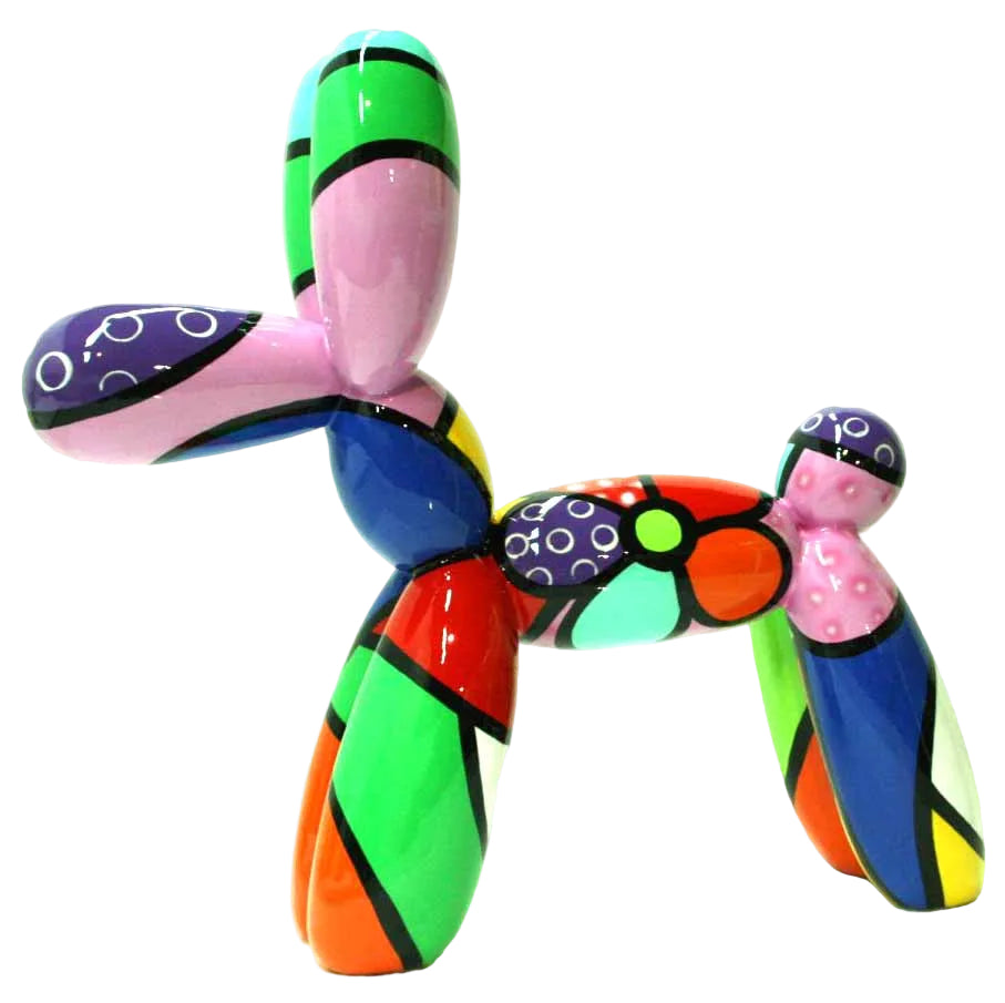 Arti Balloon Dog sculpture in Pop Colours finish - alternate product view | KULORI