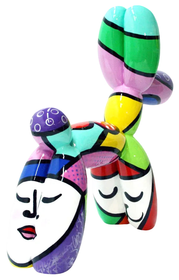 Arti Balloon Dog sculpture in Pop Colours finish - alternate product angle | KULORI