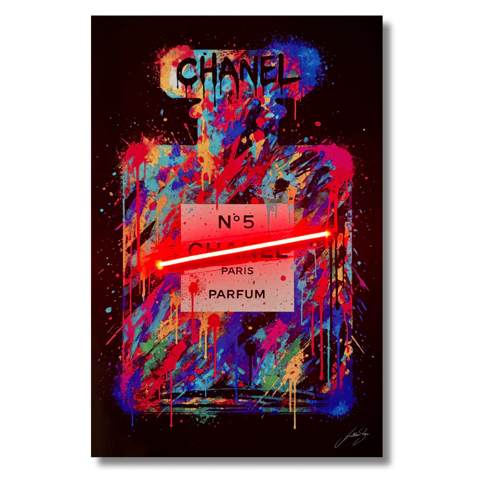 Drip N° 5 V.2 LED wall art in Originals LED Wall Art finish - main product view | KULORI