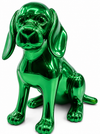 Chrome Dachshund sculpture - additional product view | KULORI