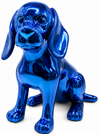 Chrome Dachshund sculpture - alternate product view | KULORI