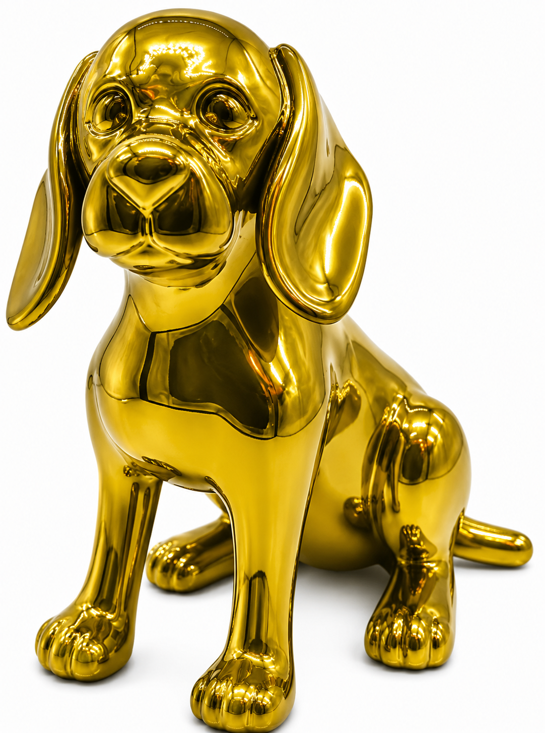 Chrome Dachshund sculpture - product gallery view | KULORI