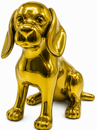 Chrome Dachshund sculpture - product gallery view | KULORI