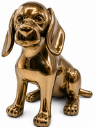Chrome Dachshund sculpture - additional product view 7 | KULORI