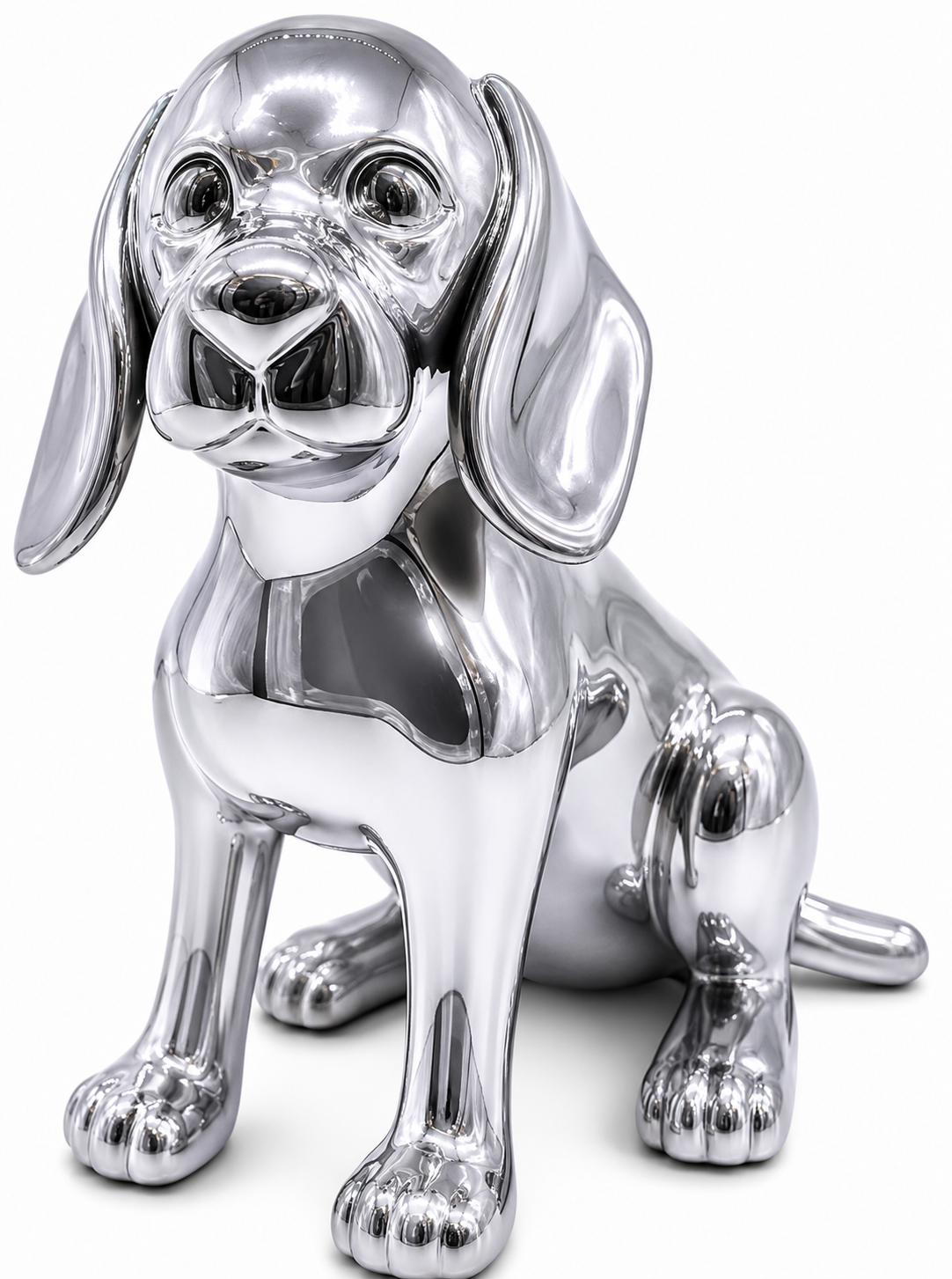 Chrome Dachshund sculpture - additional product view 6 | KULORI