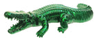 Crocodile decorative sculpture in Chrome finish - main product view | KULORI