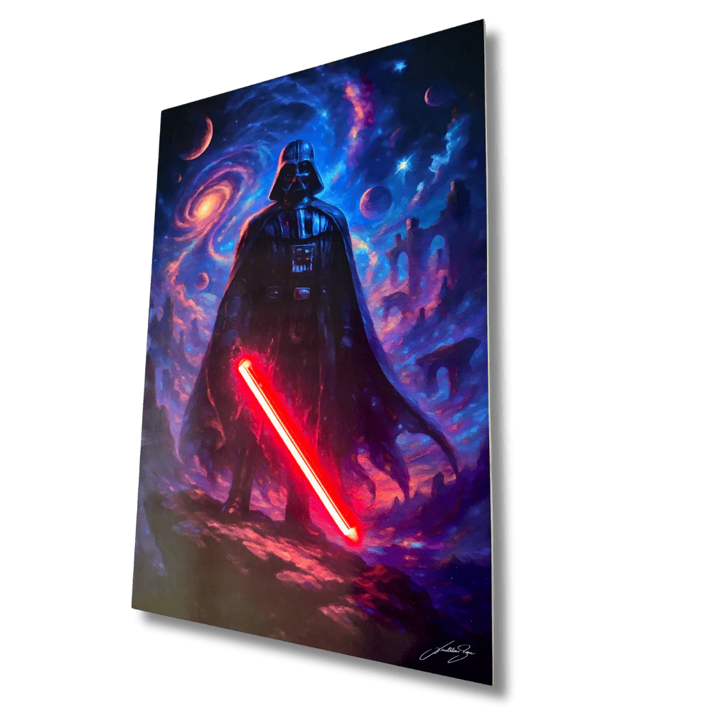 Mystic Darth Fener LED wall art in Originals LED Wall Art finish - additional product view | KULORI