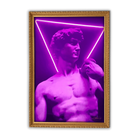 David Triangle LED wall art in Originals LED Wall Art finish - framed product view | KULORI