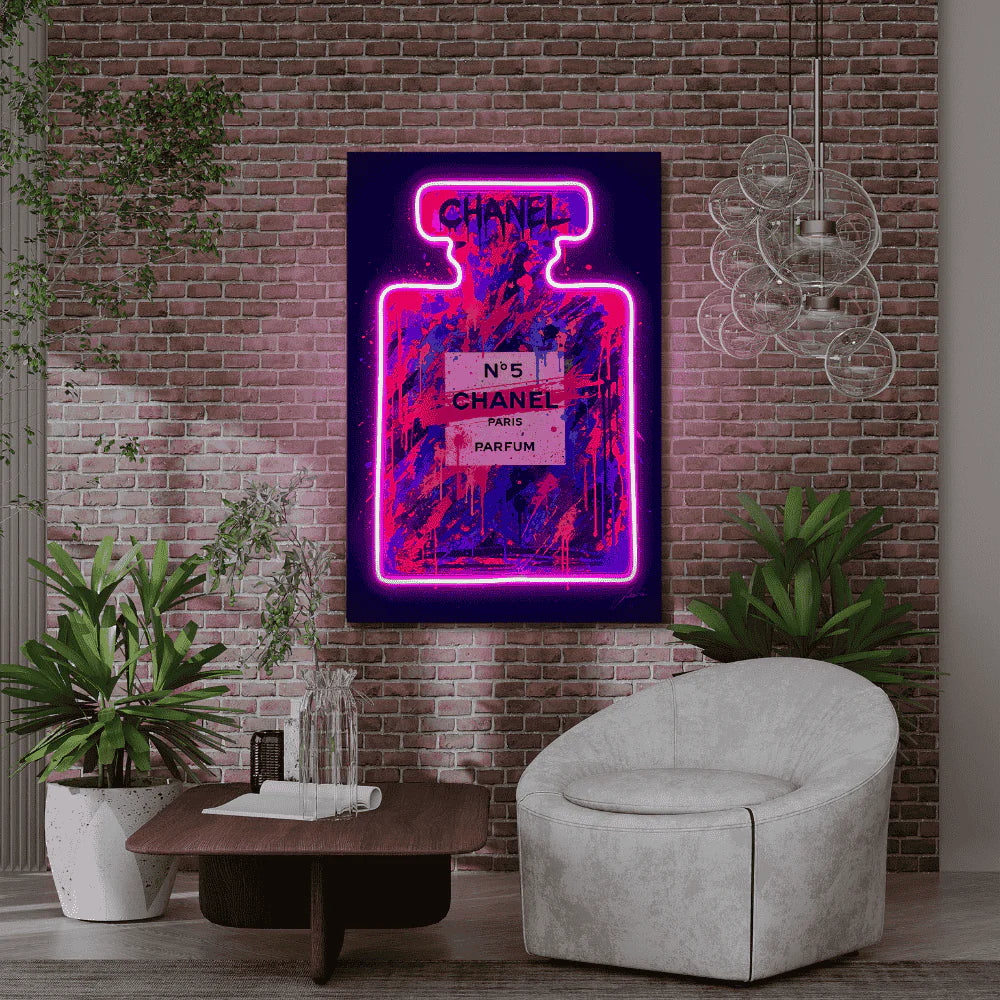 Drip N° 5 V.1 LED wall art in Originals LED Wall Art finish - alternate product view | KULORI