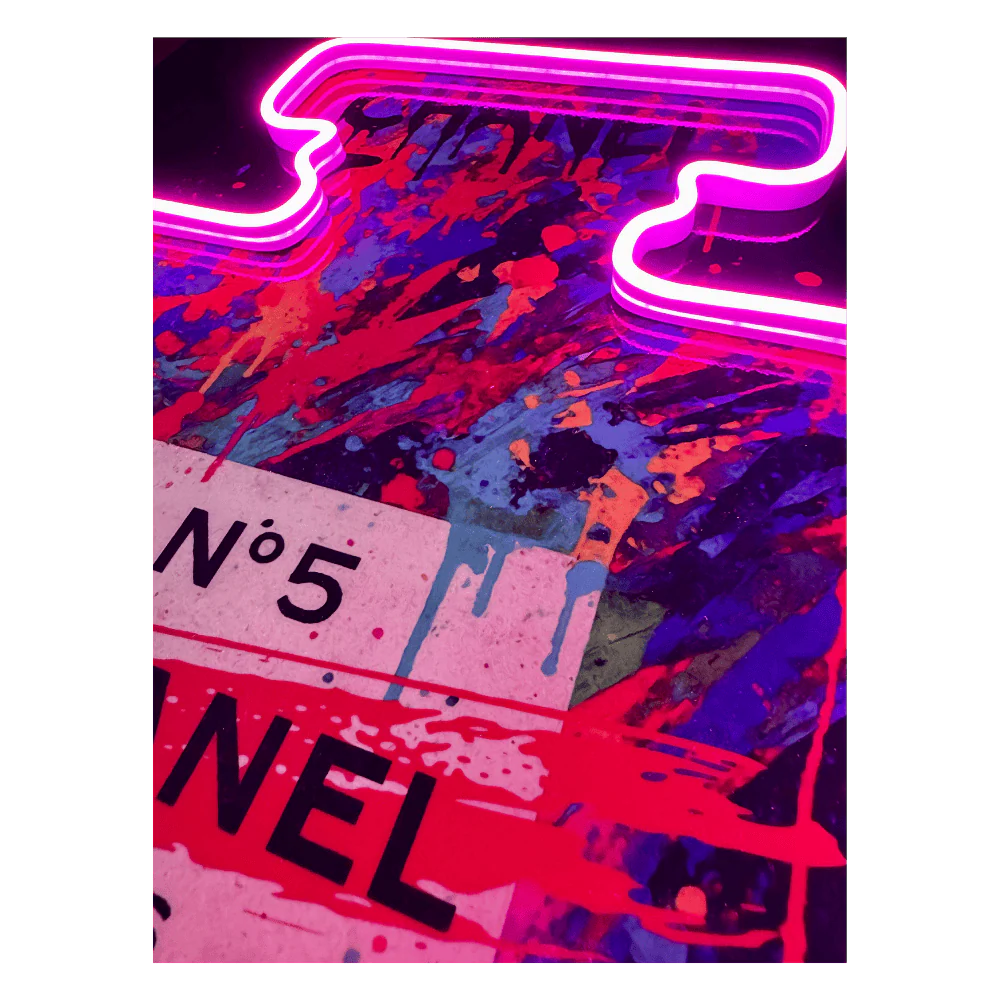 Drip N° 5 V.1 LED wall art in Originals LED Wall Art finish - additional product view | KULORI