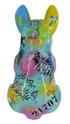 Footprint Seated Bulldog sculpture in Graffiti °2 finish - additional product view | KULORI