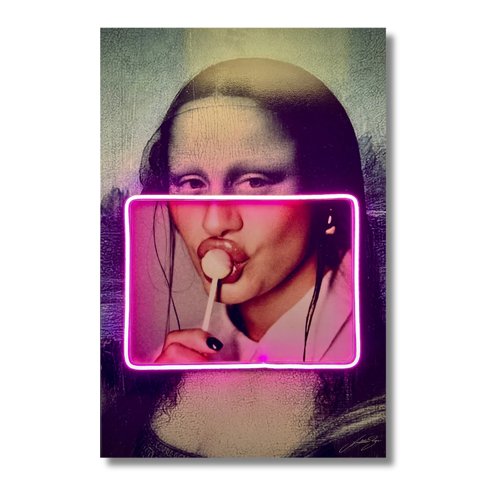 Gioconda Lollipop V.3 LED wall art in Originals LED Wall Art finish - main product view | KULORI
