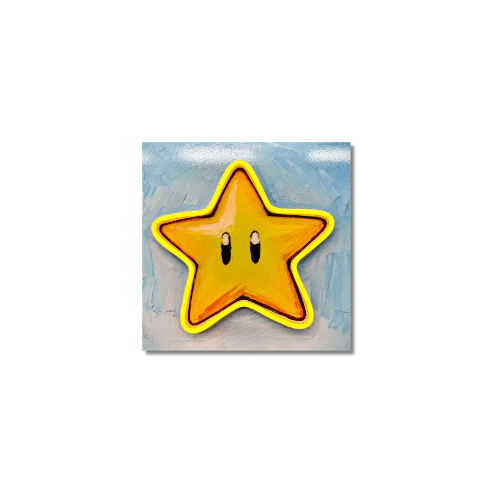 Golden Star V.1 LED wall art in Mini LED Wall Art finish - main product view | KULORI