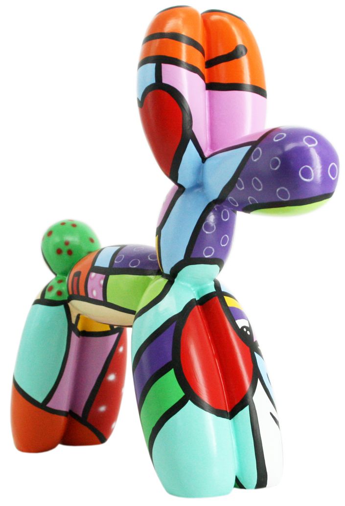 Sweety °2 Balloon Dog sculpture in Pop Colours finish - alternate product view | KULORI