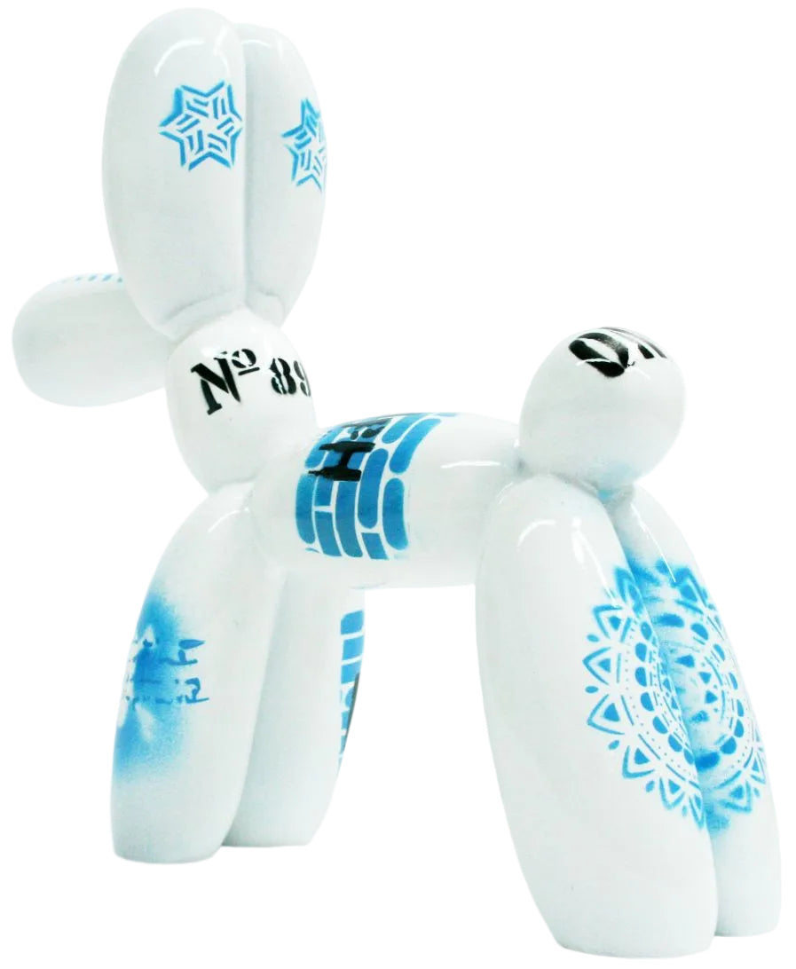 Purish Joe Balloon Dog sculpture in Graphic finish - alternate product view | KULORI