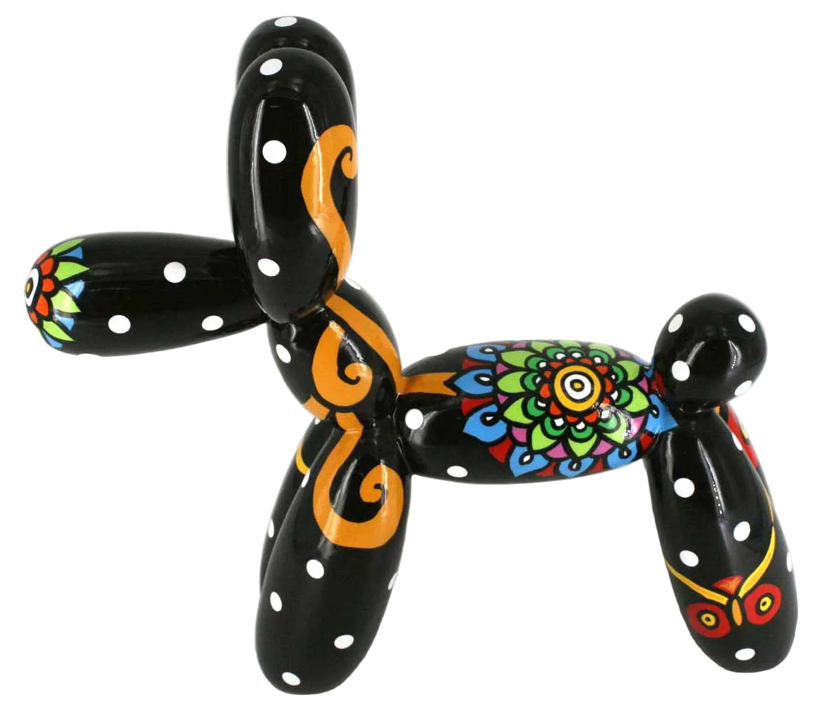 colourful balloon dog sculpture with intricate patterns | KULORI
