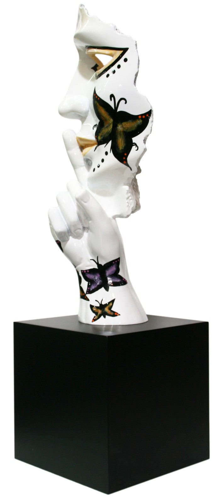 Butterfly Silence sculpture in Nature finish - alternate product view | KULORI