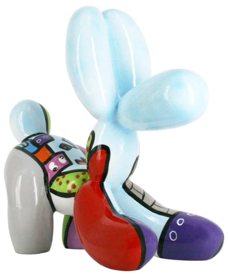 City Cats Fetch Balloon Dog sculpture in Pop Colours finish - main product view | KULORI